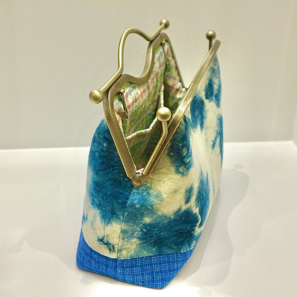 japanese bag, handmade bag, evening clutch, clutch bag, clutches, clutch purse - Picture 5 of 9